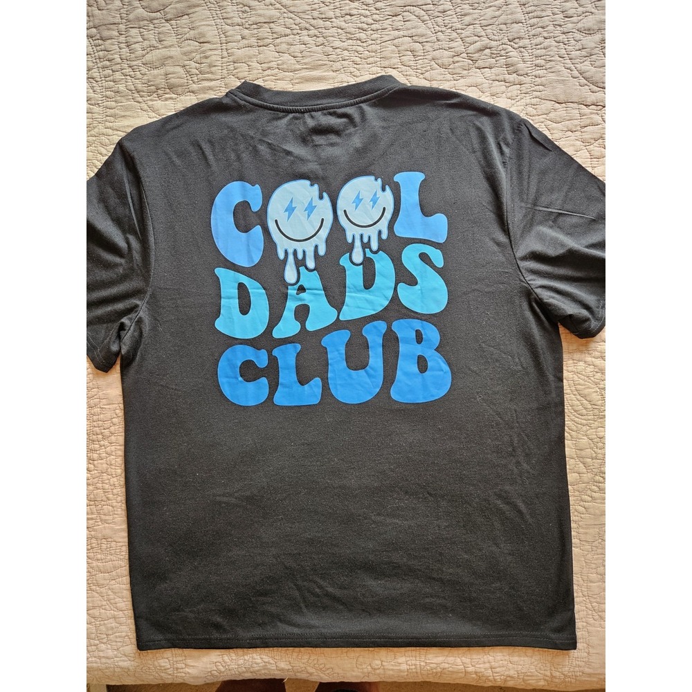 NWOT Cool Dads Club Men's Black Graphic T-Shirt, Short Sleeves, Large - Picture 3 of 6